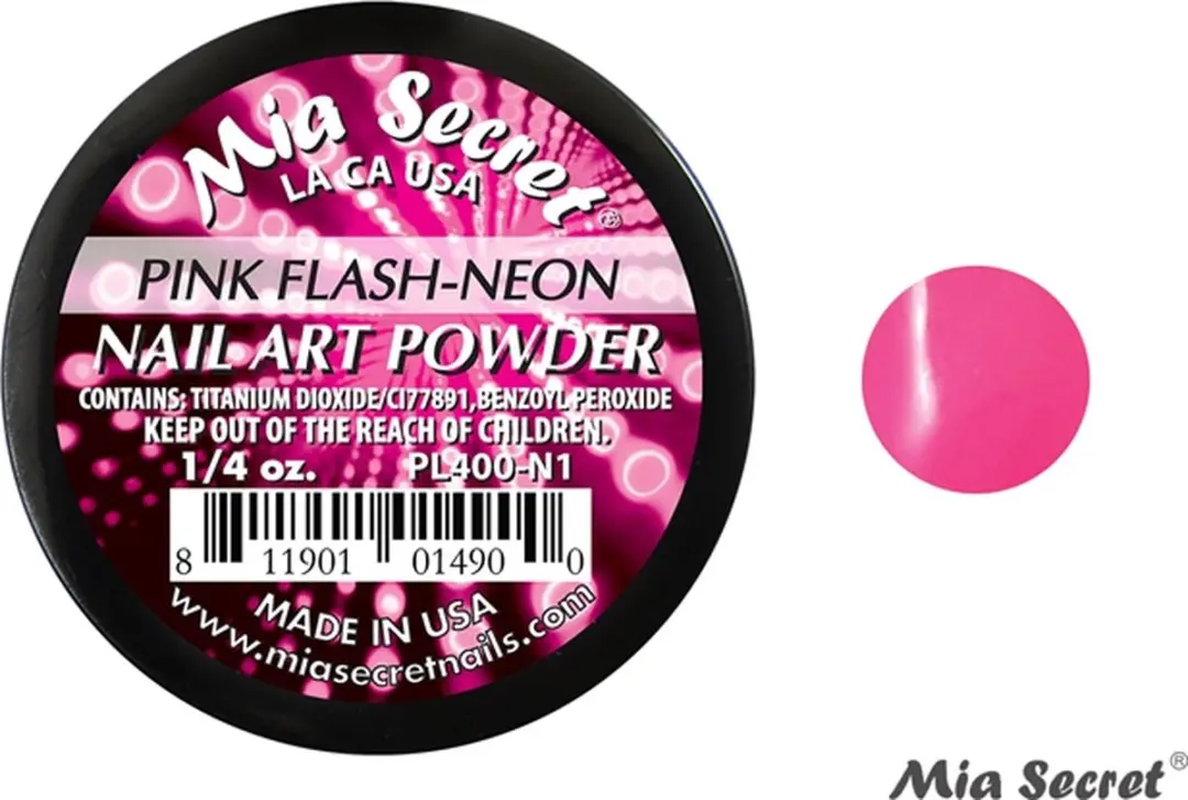 Mia Secret Flash-Neon Acrylpoeder Roze 7.5ml