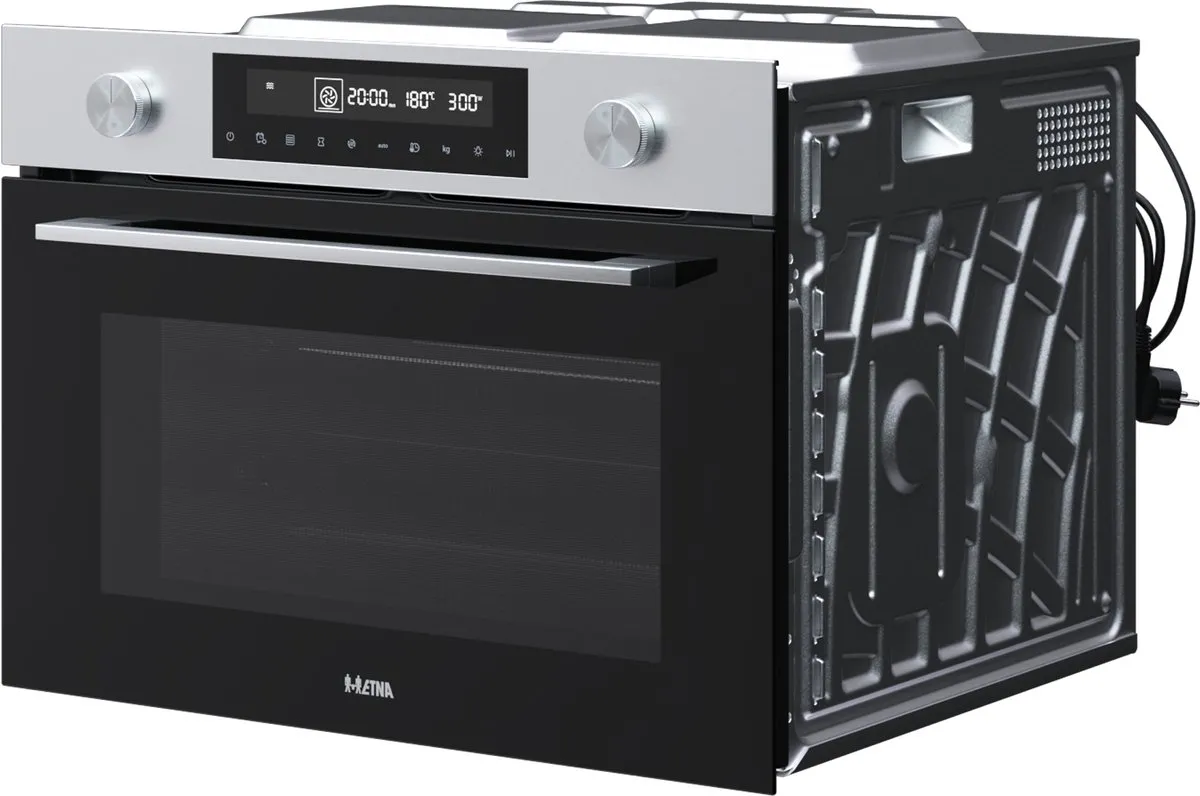 Etna CM450RVS Inbouw Combi-Oven 50L - Turbo Hetelucht - RVS