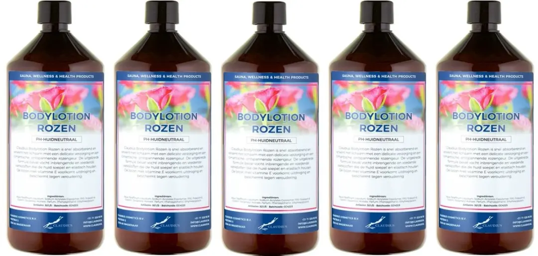 Splashbox Cosmetics Rozen Bodylotion 5L - 5 Stuks