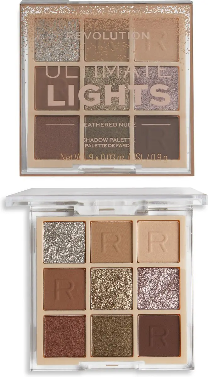Makeup Revolution Ultimate Lights Palette Feathered Nude - 8.1g