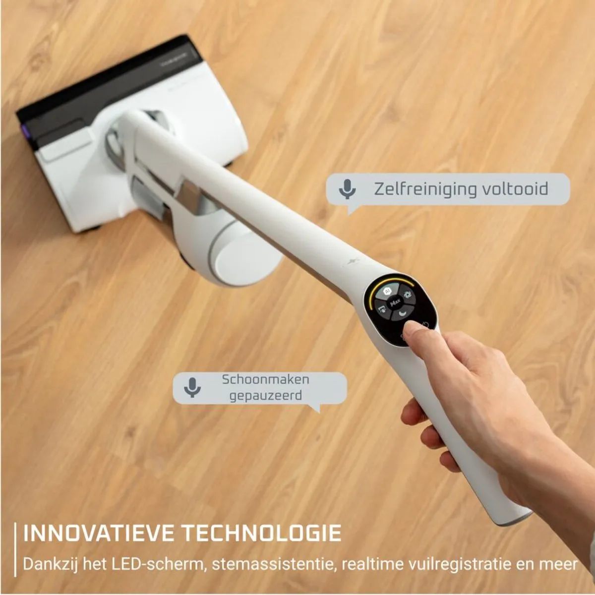 Rowenta X-Clean 10 GZ7540 2-in-1 Vloerreiniger - 60 min - Zilver/Wit