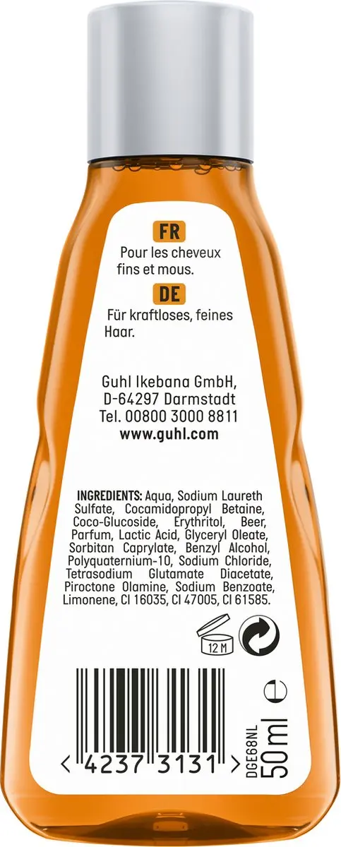 Guhl Shampoo Mini Intensieve Stevigheid 50ml