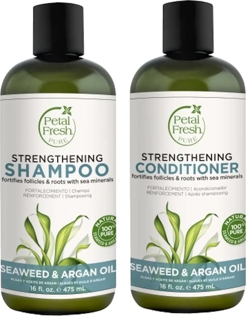Petal Fresh Seaweed & Argan Oil Shampoo + Conditioner 2x475ml