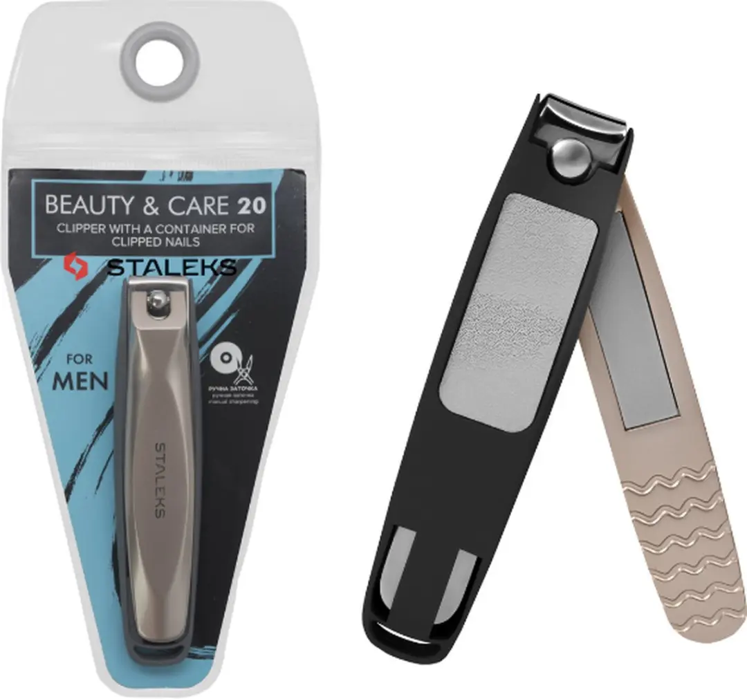 STALEKS Nagelknipper met Container - Zilver