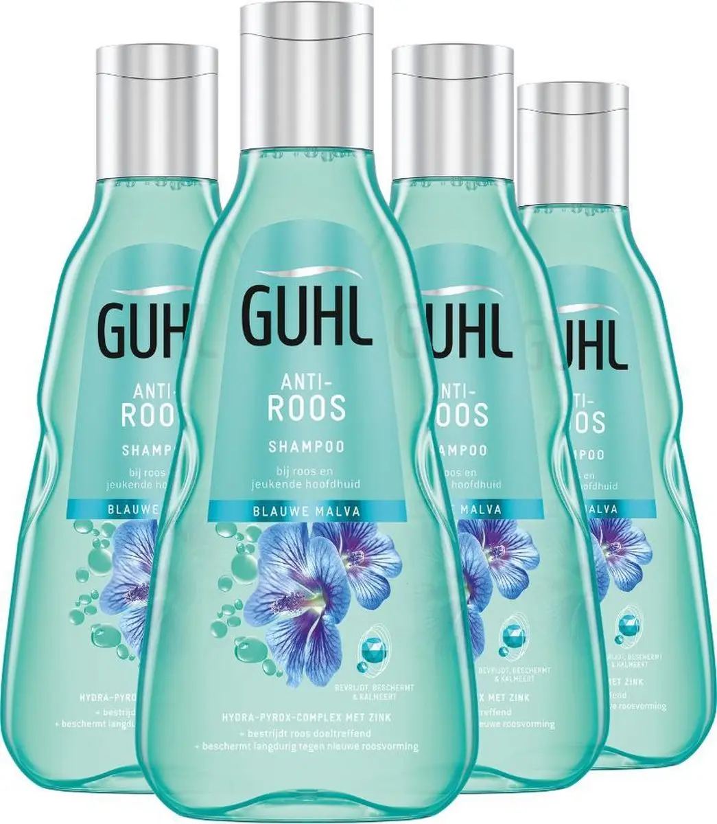 Guhl Anti Roos Shampoo 250ml - 4 Stuks