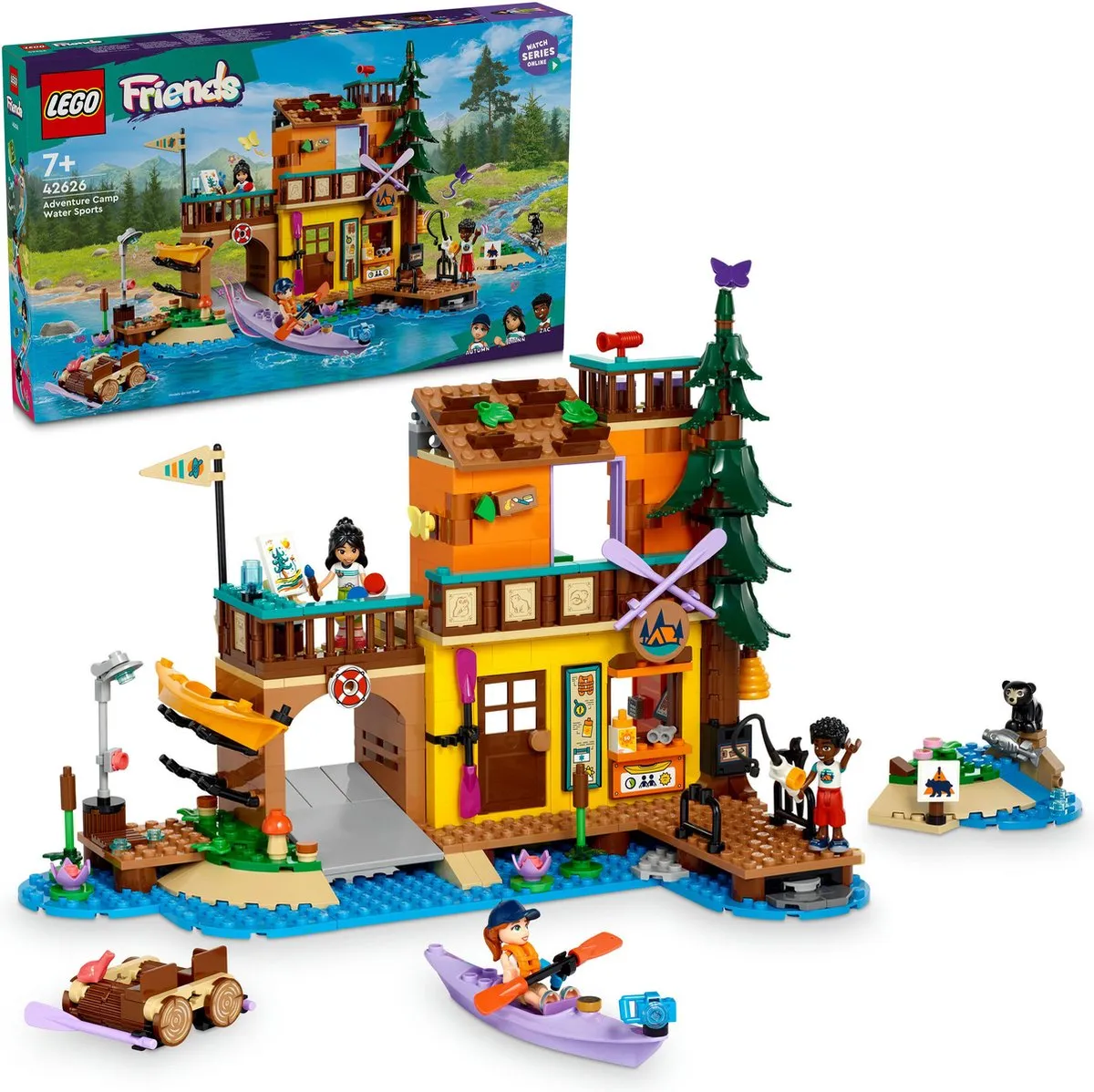 LEGO Friends Avonturenkamp Watersporten 42626 - 628 Stukken