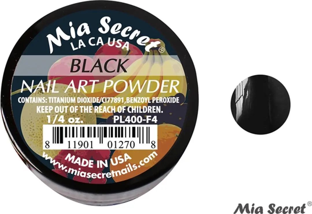 Mia Secret Fruity Acrylpoeder Zwart 7.5ml