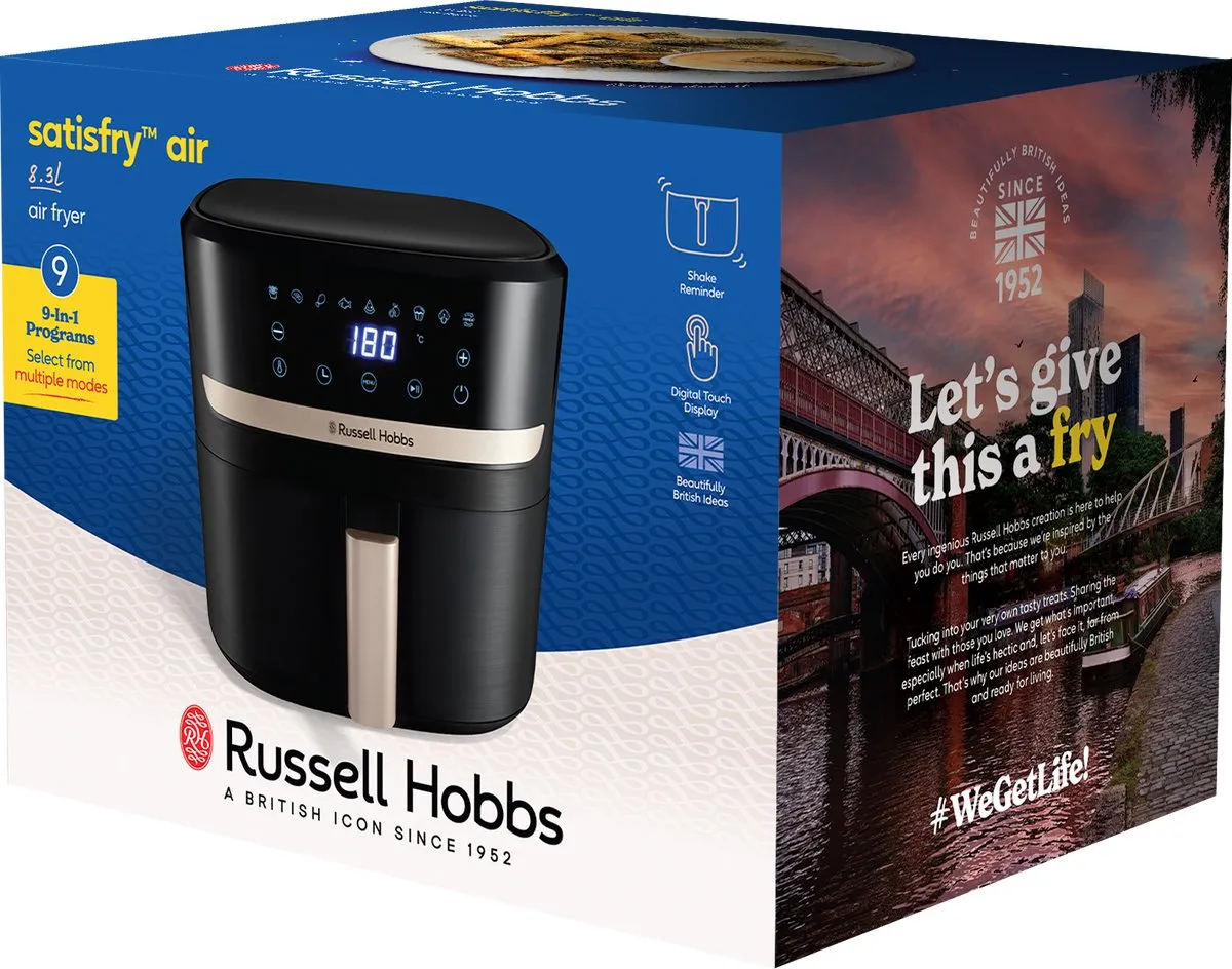 Russell Hobbs Satisfry 8.3L Airfryer - Heteluchtfriteuse - 27630-56