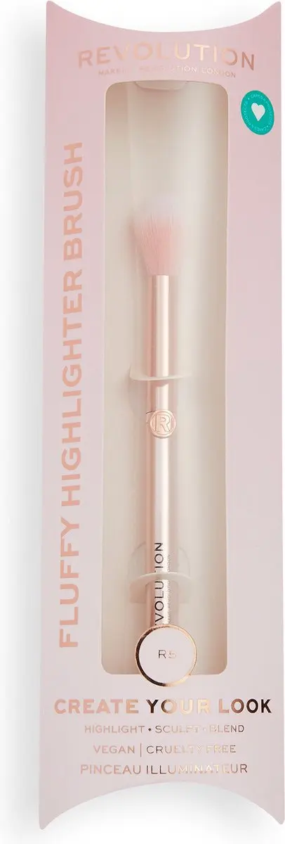 Makeup Revolution Create Fluffy Highlighter Brush R5 - Rose Gold