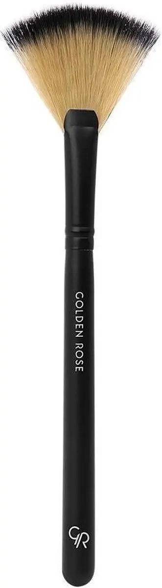 Golden Rose Fan Brush