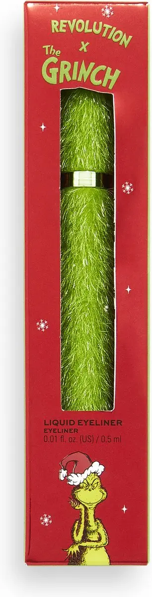 Makeup Revolution x The Grinch Resting Grinch Face Liquid Eyeliner - Zwart