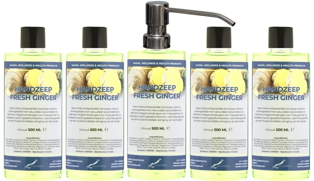 Splashbox Cosmetics Handzeep Fresh Ginger 500ml
