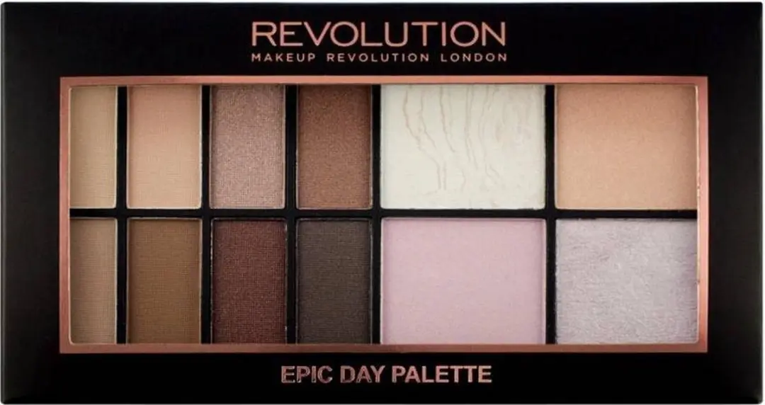 Makeup Revolution Epic Day Palette - 12 Oogschaduwen & Highlighter - Multi