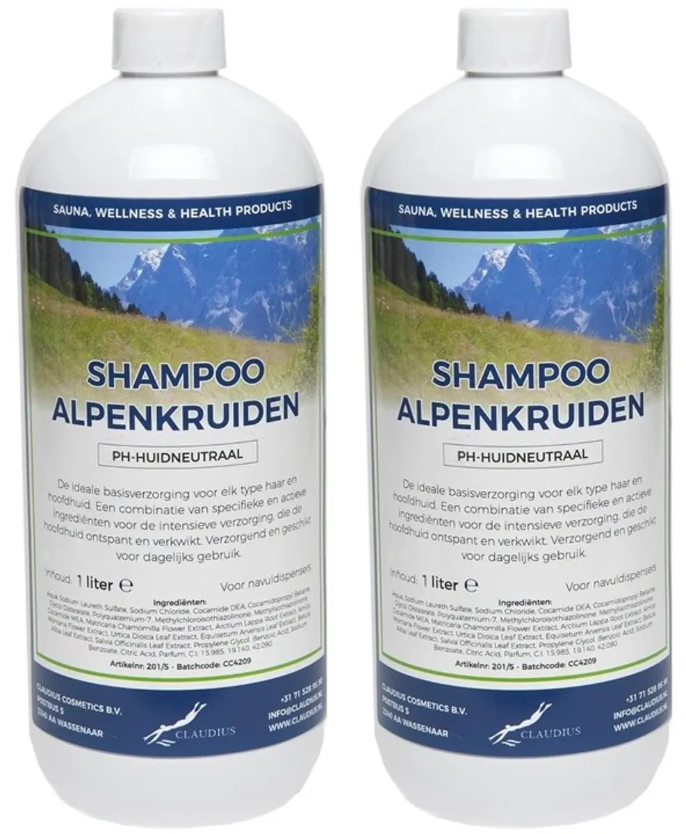 Splashbox Cosmetics Alpenkruiden Shampoo 1L