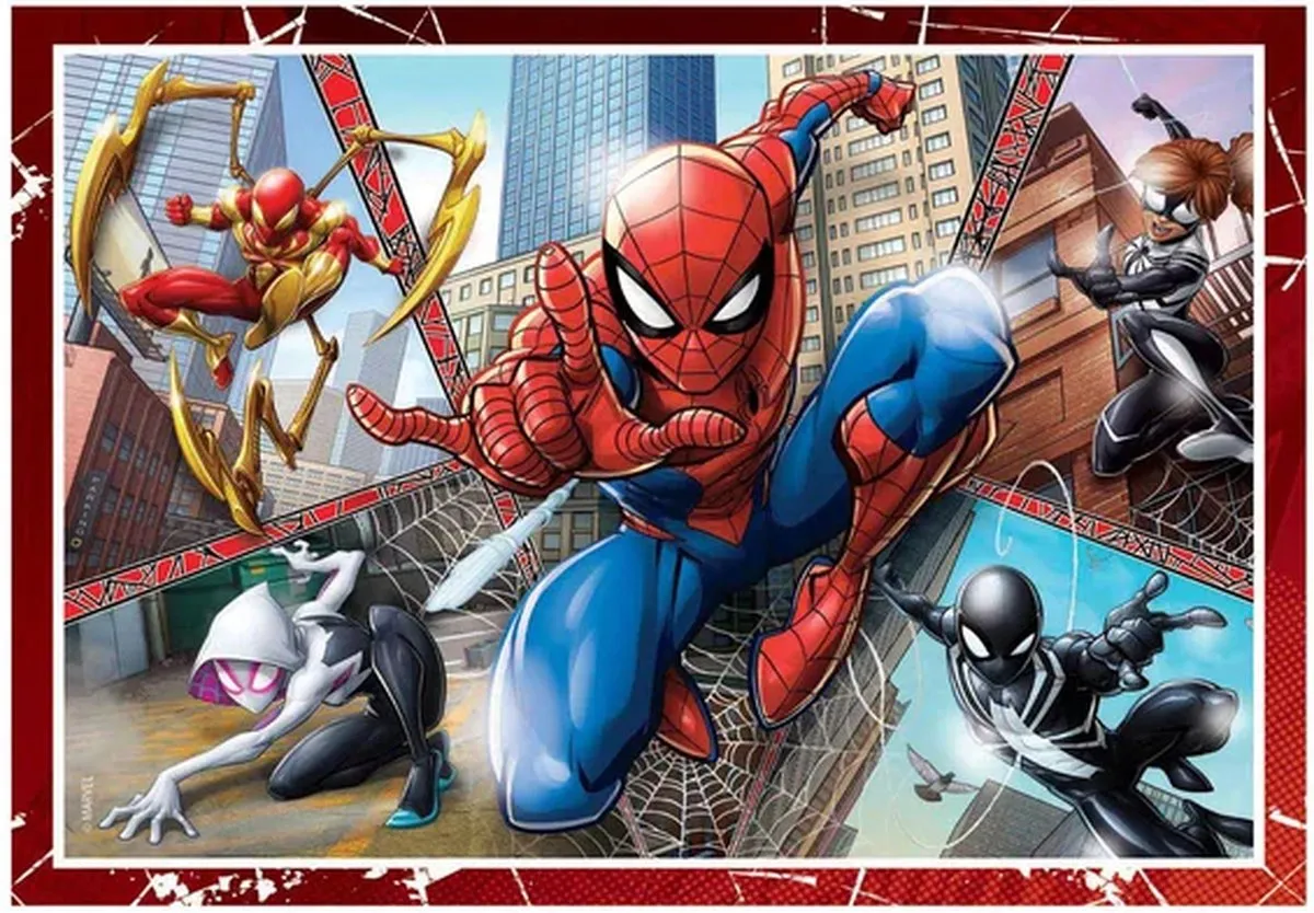 Clementoni Spiderman 4-in-1 Puzzel - 72 Stuks - 4 Puzzels - afbeelding 6 van 6
