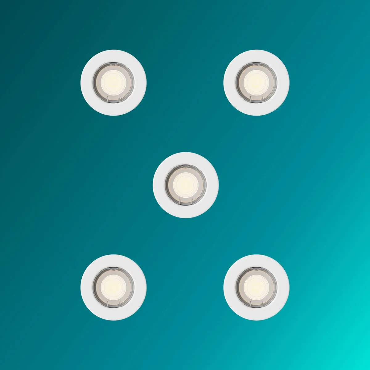 Philips Hue Peridot Set 5 Inbouwspots GU10 - RGBW - Wit