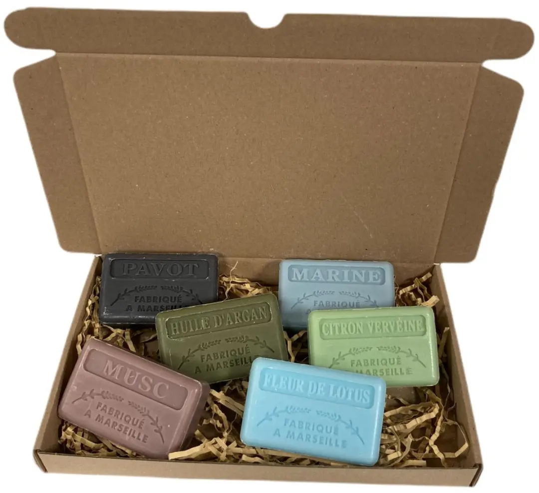 Savon de Marseille Zeep Set 6x125g - o.a. Pavot, Argan & Musc