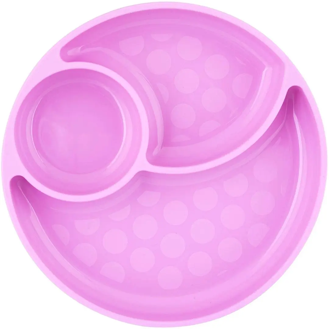 Chicco Siliconen Bordje met Zuignap Roze - 12M+