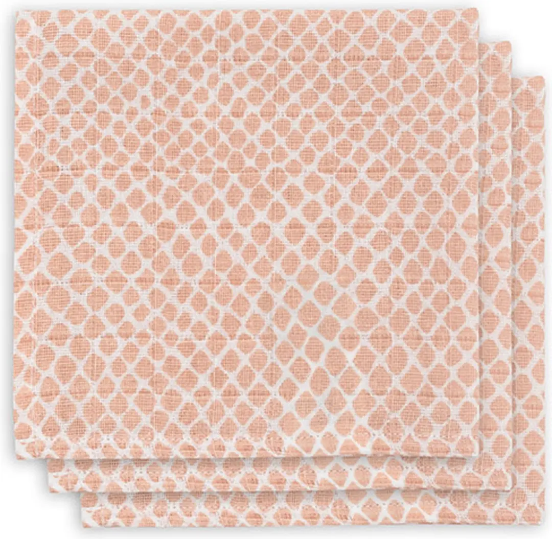 Jollein Hydrofiel Monddoekje Snake Pale Pink