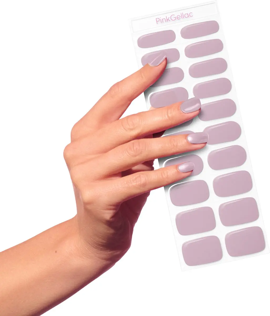 Pink Gellac UV Nagelstickers Soft Mauve