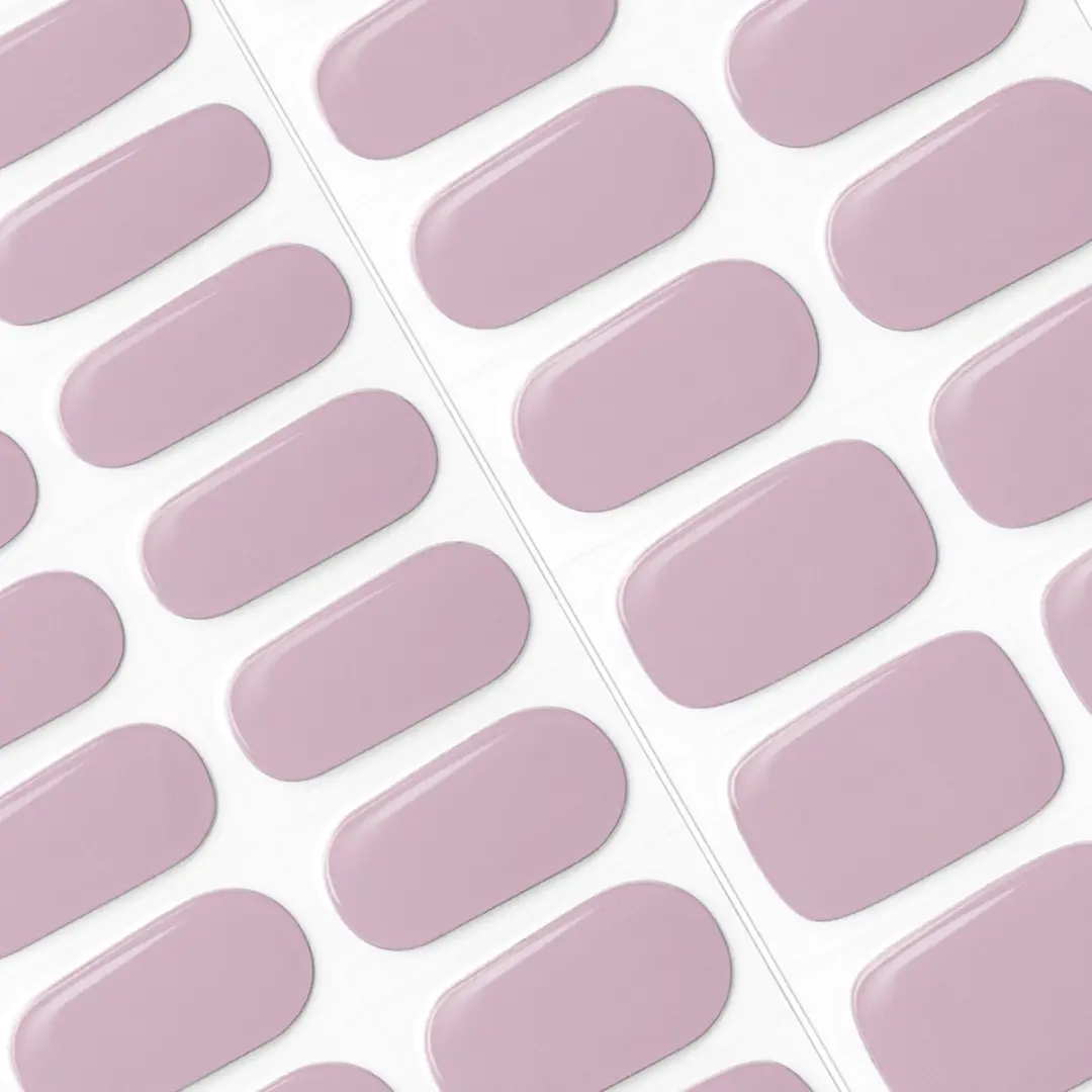 Pink Gellac UV Nagelstickers Soft Mauve - 20 Stuks