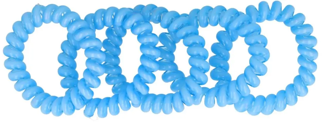 Haarsoires Invisibobble Basic Telefoondraad Blauw - 5 Stuks