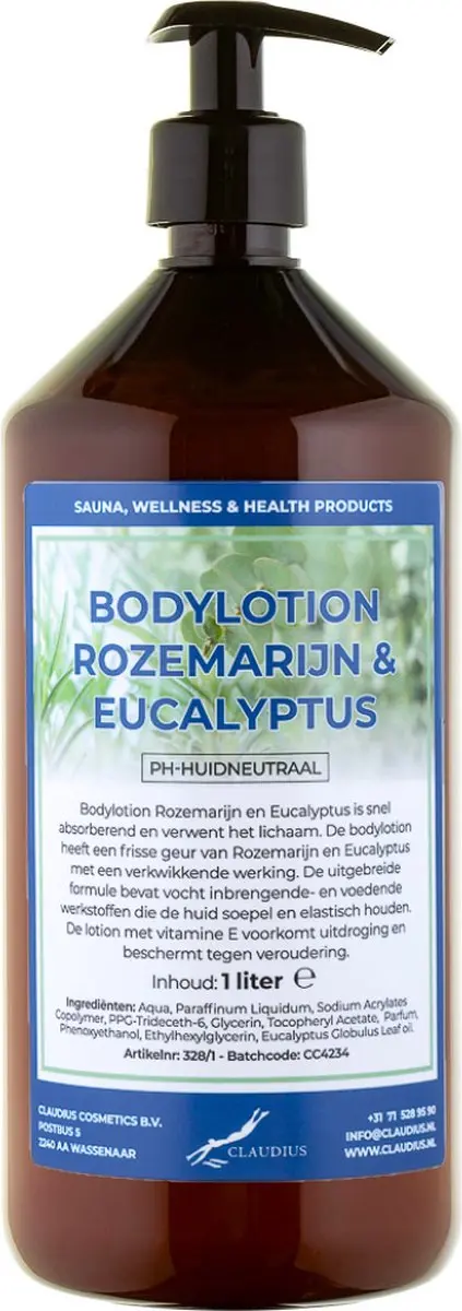 Splashbox Cosmetics Bodylotion Rozemarijn & Eucalyptus 1L