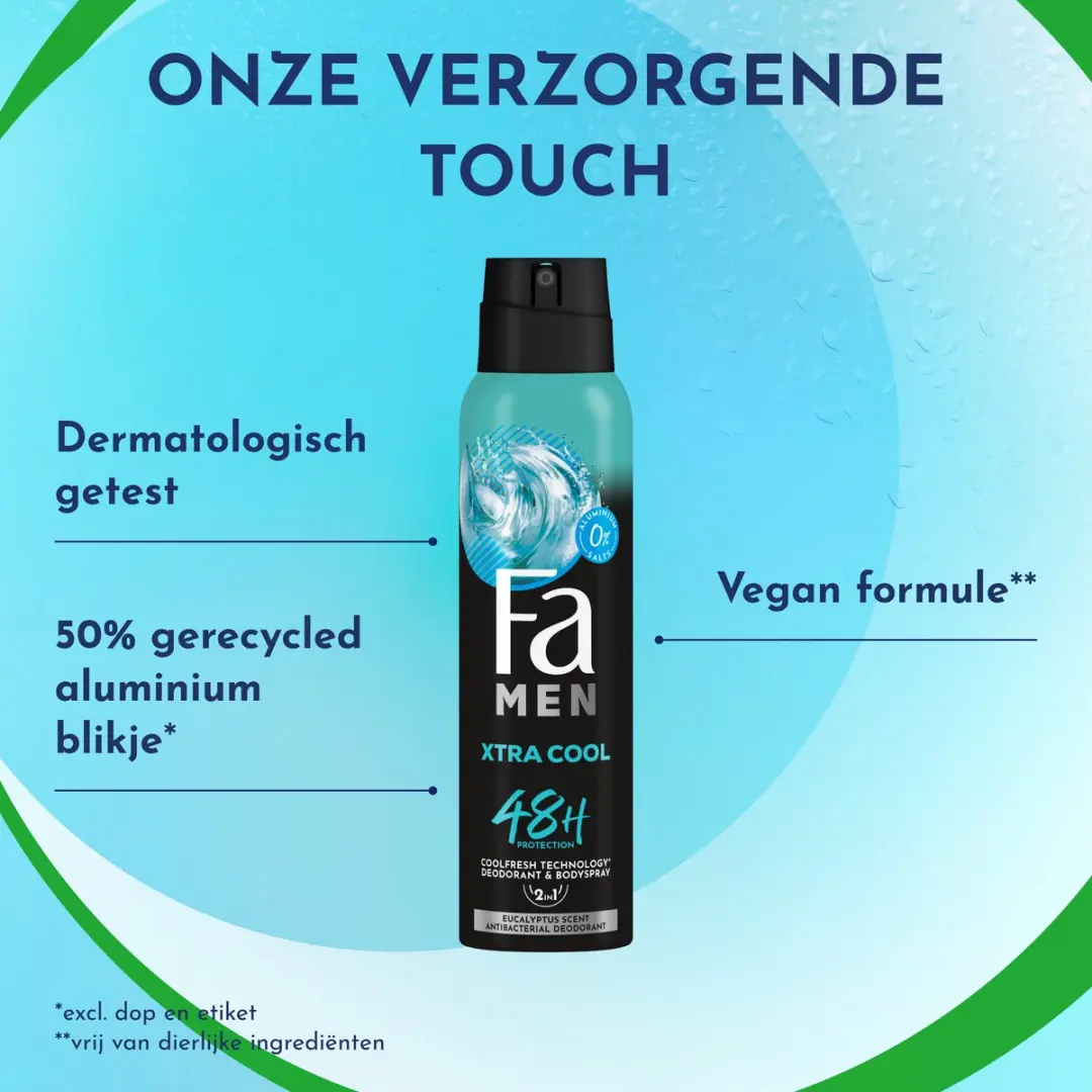 Fa Extreme Cool Deodorant Spray 900ml - 6 Stuks
