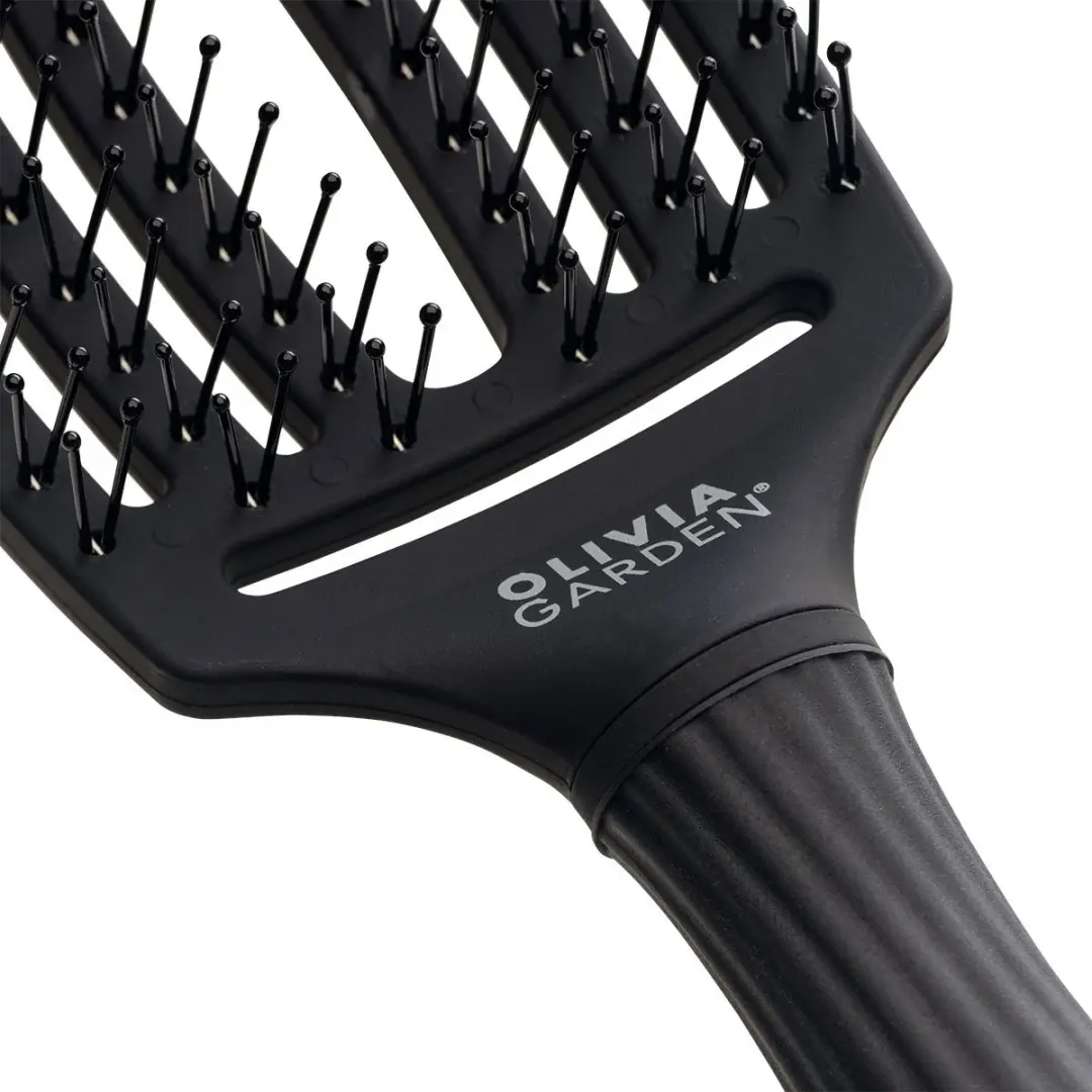 Olivia Garden FingerBrush Care Ionic Double - Zwart