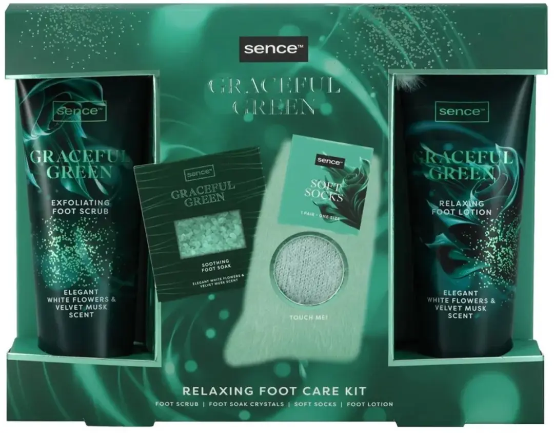 Sence Collection Night Luxe Graceful Green Voet Geschenkset