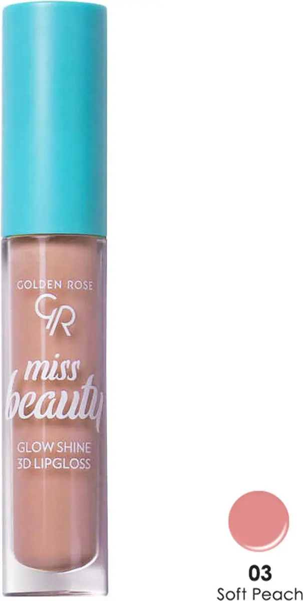 Golden Rose Miss Beauty Glow Shine 3D Lipgloss 03 Soft Peach
