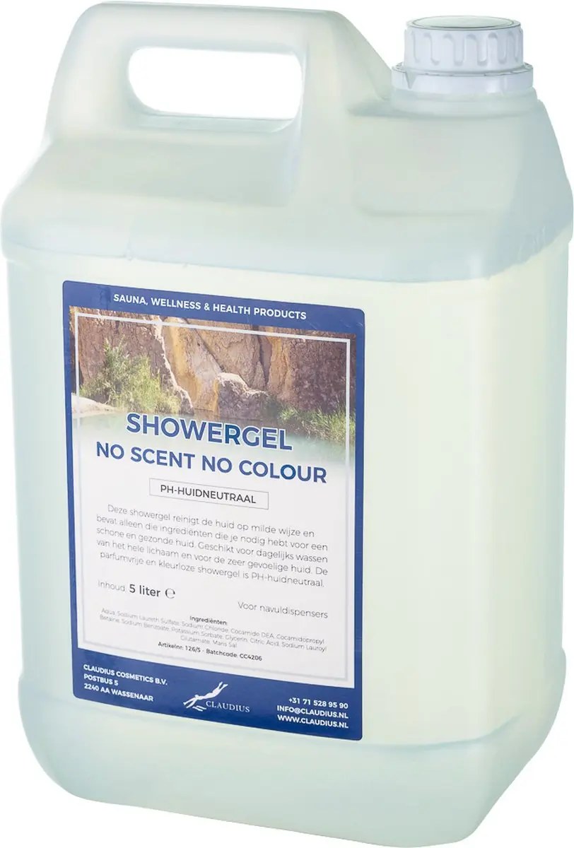 Splashbox Cosmetics Douchegel No Scent No Colour 5L