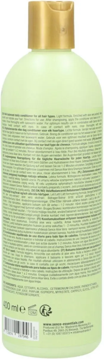 Sence Aloë Vera Conditioner 3x400ml - Krullend haar