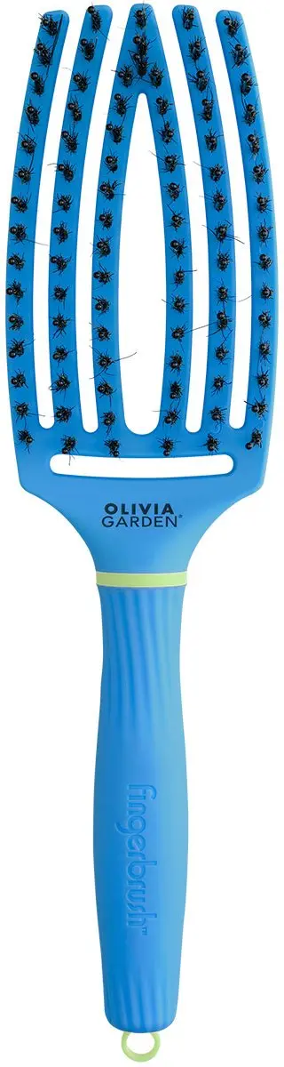 Olivia Garden FingerBrush Boar & Nylon - Blauw