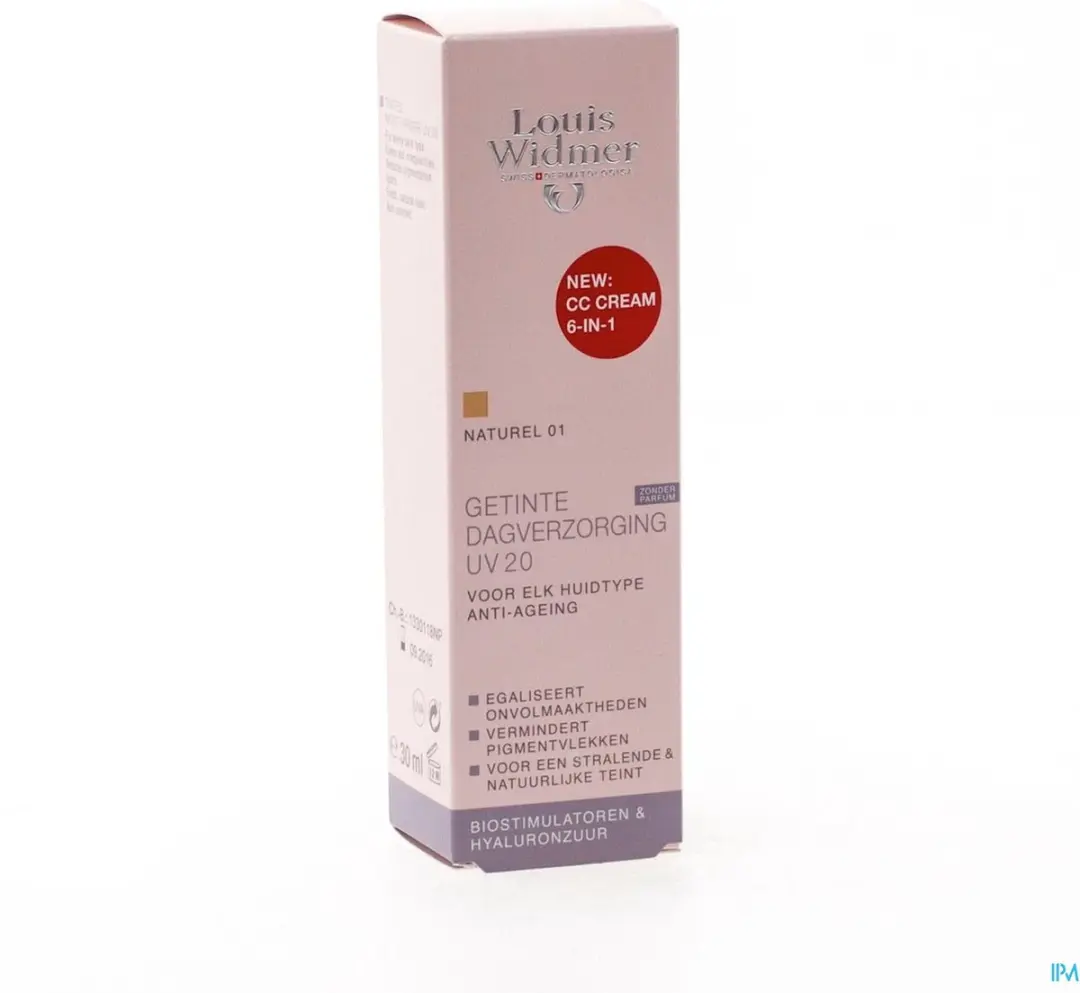 Louis Widmer CC Cream Gezicht UV20 - 30ml