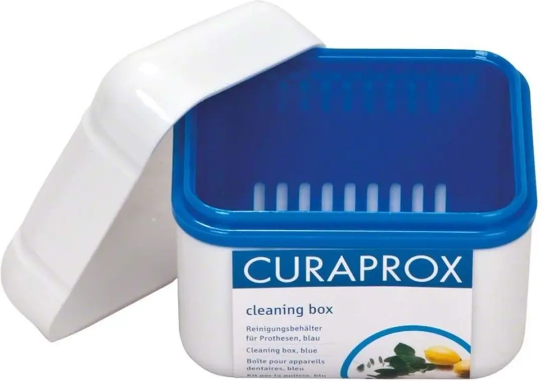 Curaprox Prothese Reinigingsdoos - 100ml - Blauw