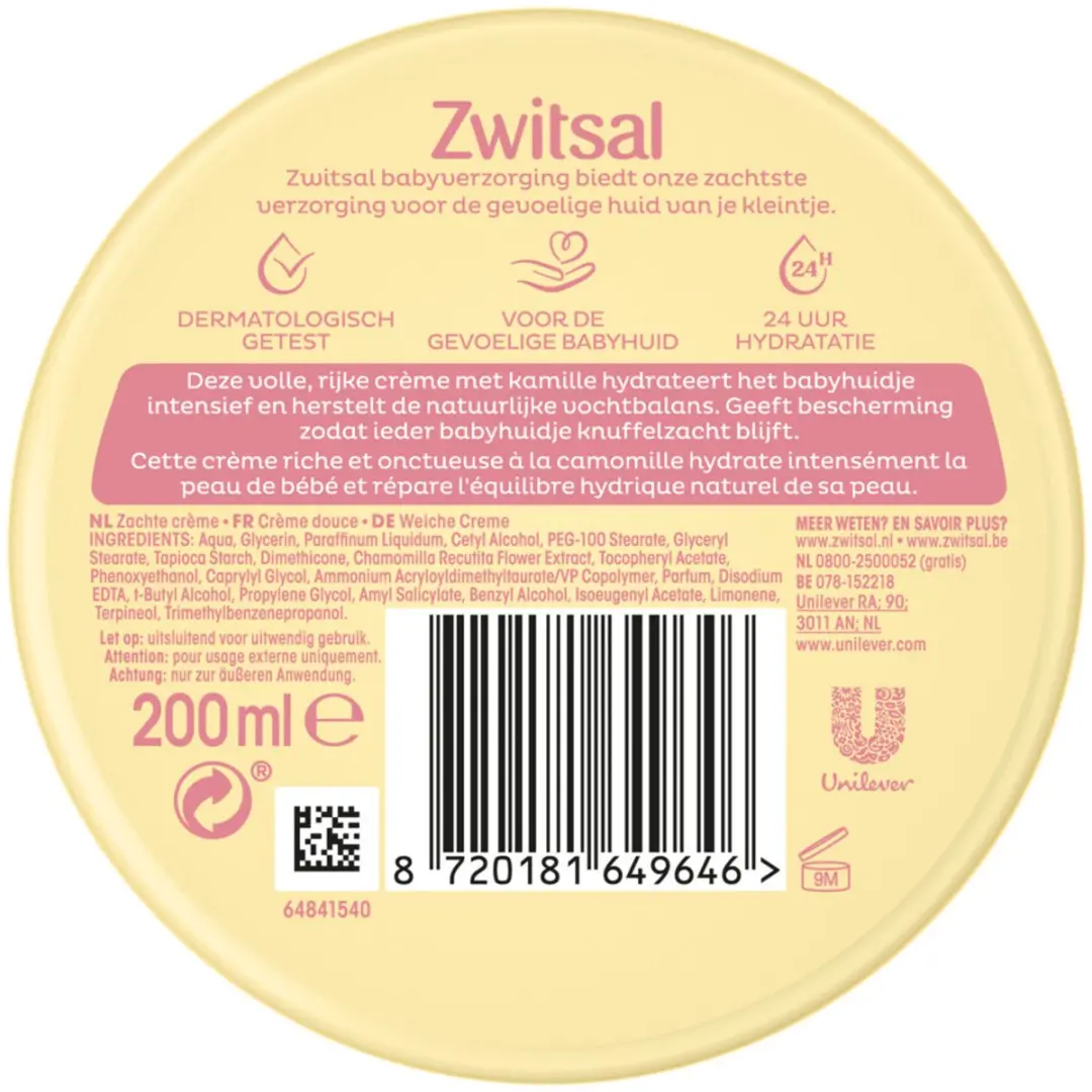 Zwitsal Zachte Crème 200ml
