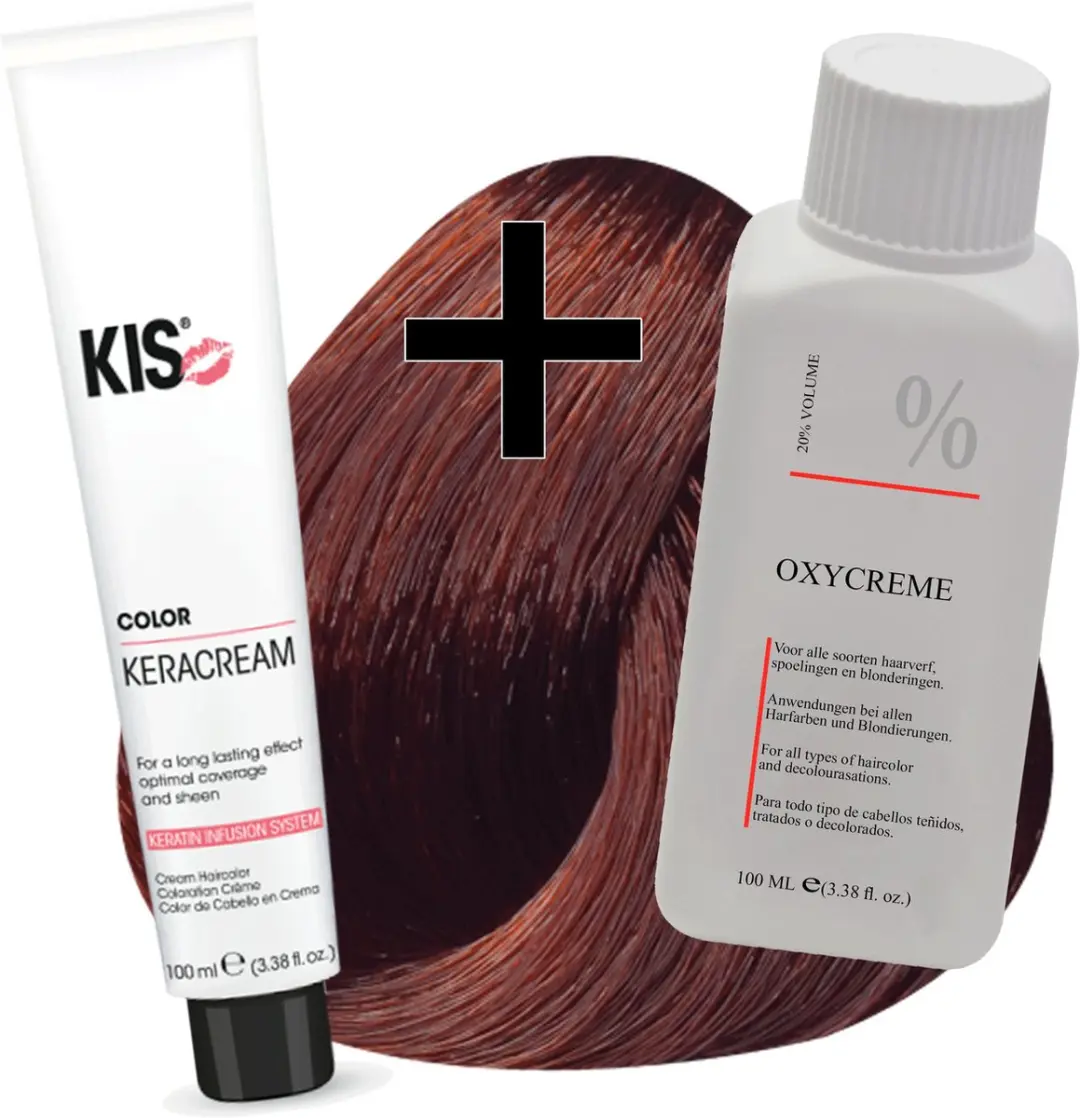 KIS Haarverfset 5RK Licht Rood Koper Bruin 100ml
