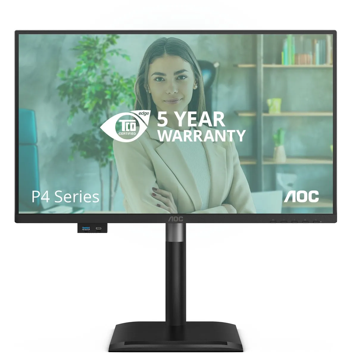 AOC 24P4CV Monitor 23.8" Full HD - Zwart