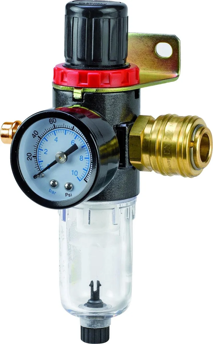 Einhell Filter + Drukregelaar R 1/4" Buitendraad