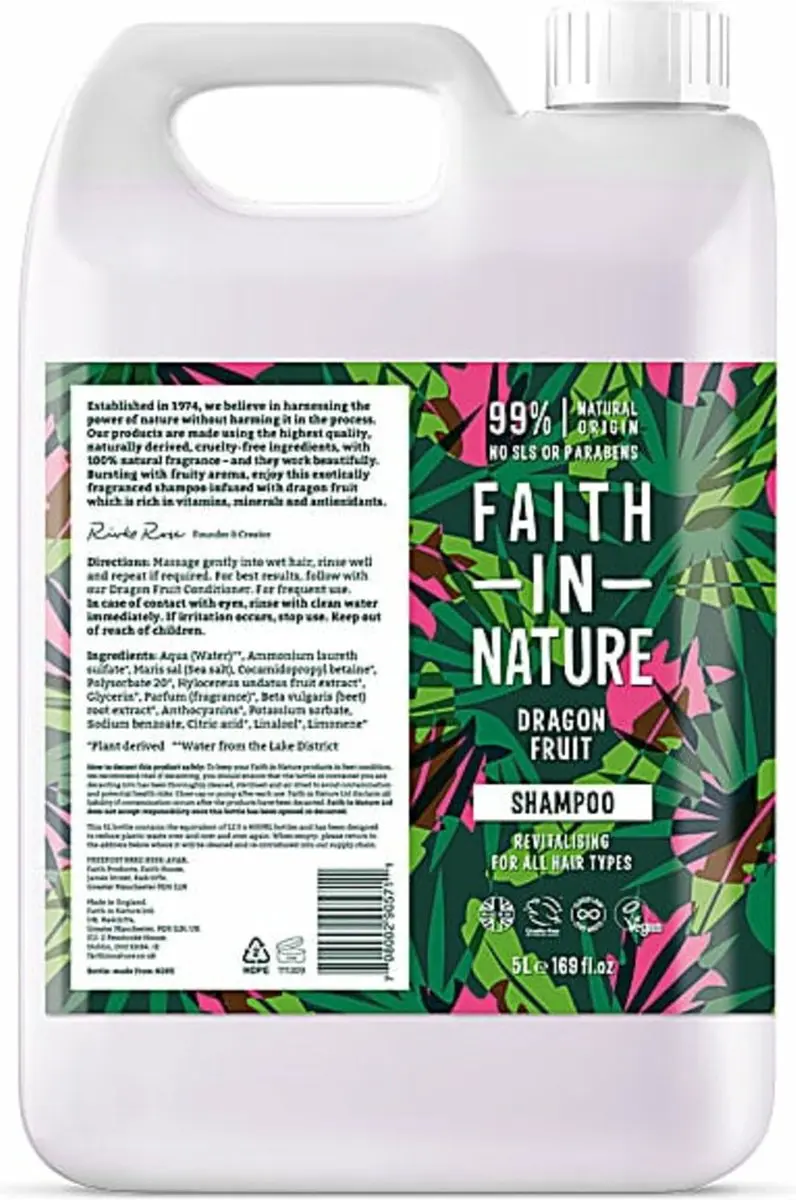 Faith In Nature Dragonfruit Shampoo 5L