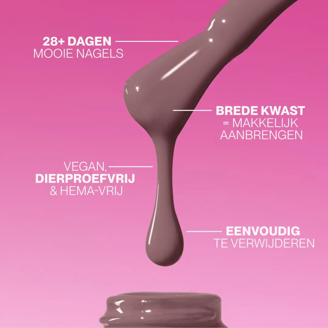 Pink Gellac 225 Shimmery Mauve Gellak 15ml
