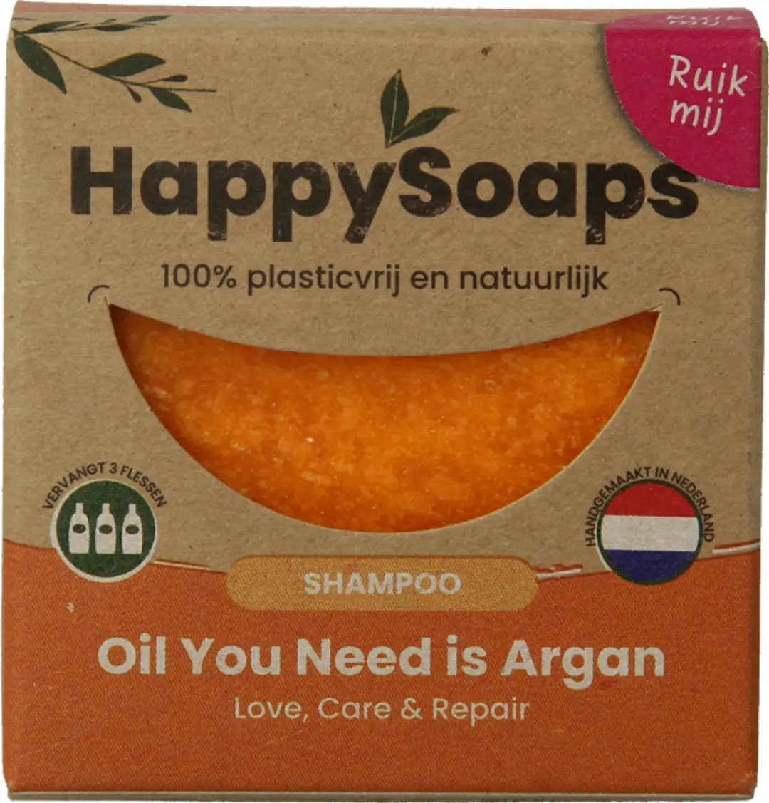 HappySoaps Shampoo Bar Arganolie 70g