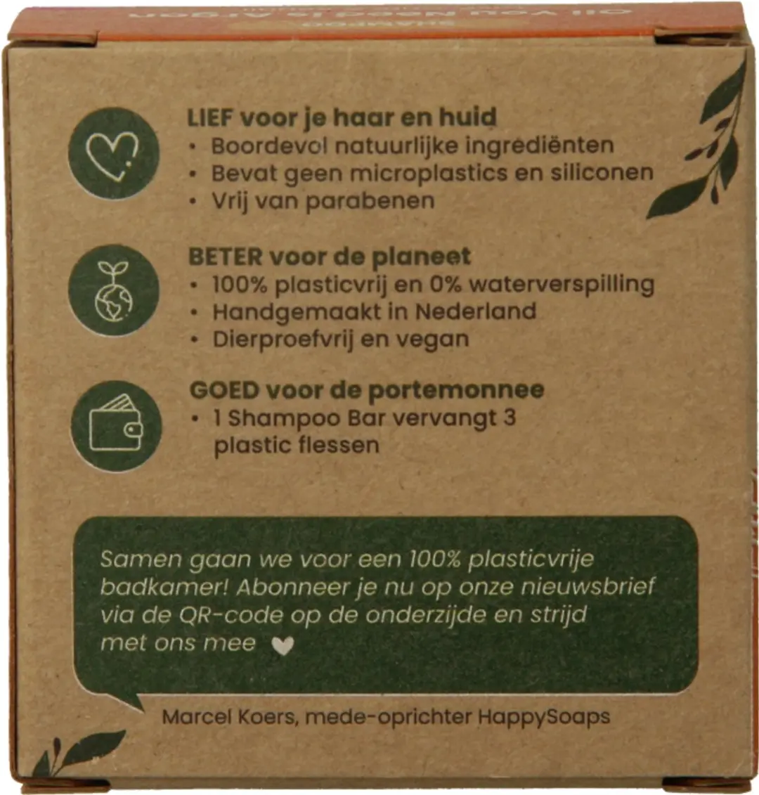 HappySoaps Shampoo Bar Arganolie 70g