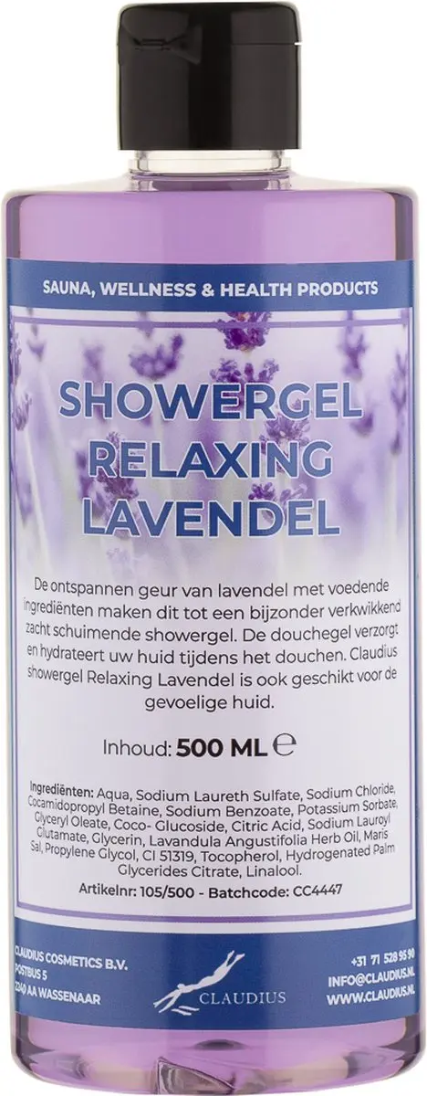 Splashbox Cosmetics Douchegel Relaxing Lavendel 500ml