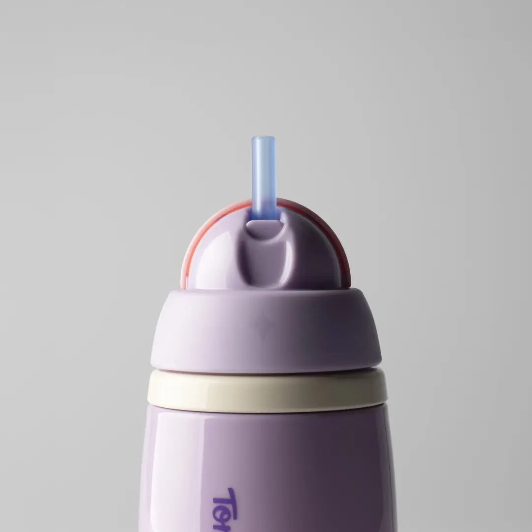 Tommee Tippee Active Rietjesbeker Geïsoleerd 266ml - 2 Stuks - Roze & Paars