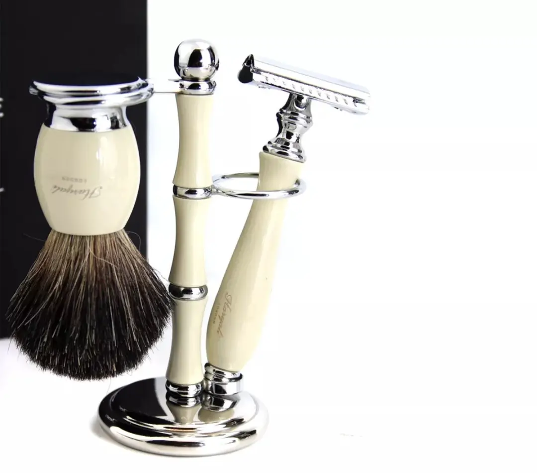 Haryali London Scheerset Off White - DE Safety Razor 4-delig
