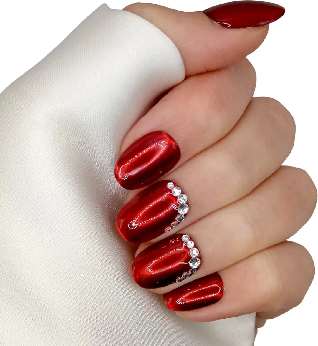 SD Press on Nails No. 130 Mrs. Claus Nagelset