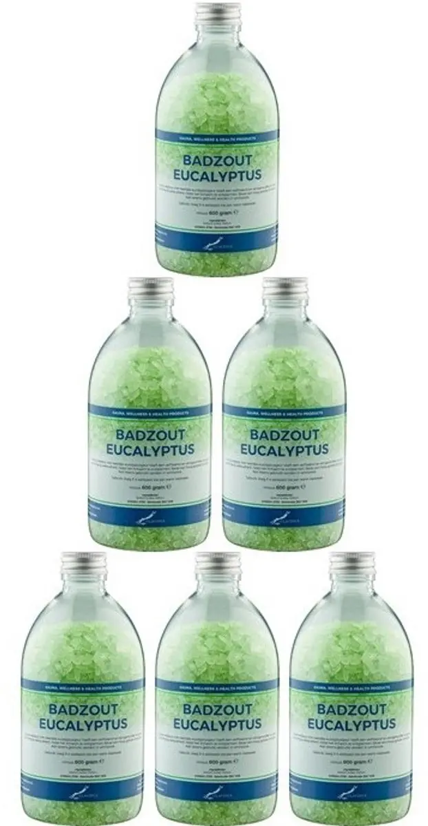 Splashbox Cosmetics Claudius Badzout Eucalyptus 600g - 6 Stuks