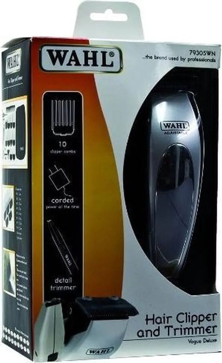 Wahl Vogue Deluxe WA79305-1316 Tondeuse - Zilver